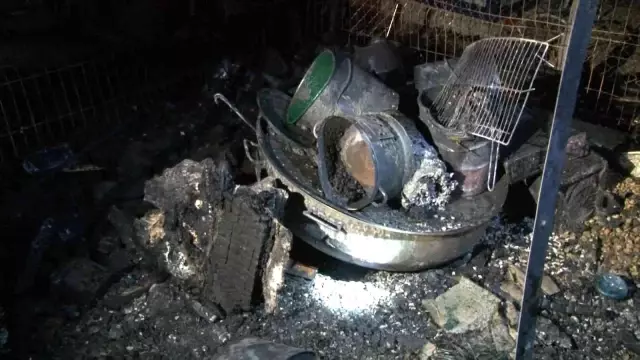 Başkentte sokak hayvanlarına ait barınak yandı