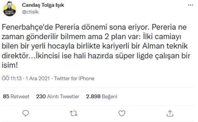 Fenerbahçe, Vitor Pereira'nın yerini çabuk doldurdu! Yeni hoca çok tanıdık