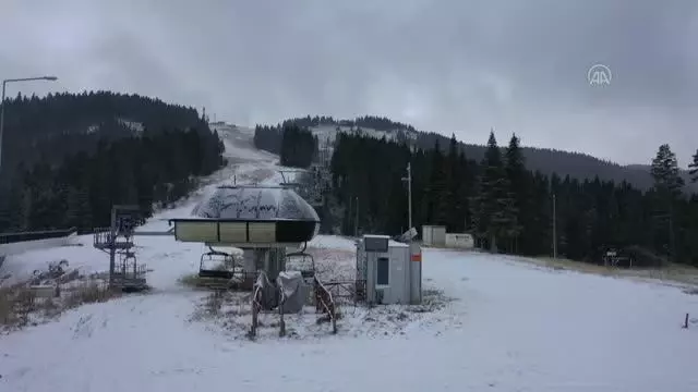 KASTAMONU - Ilgaz Dağı Kayak Merkezi beyaza büründü