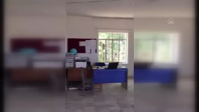 Okulun onarımına gönüllüler destek verdi
