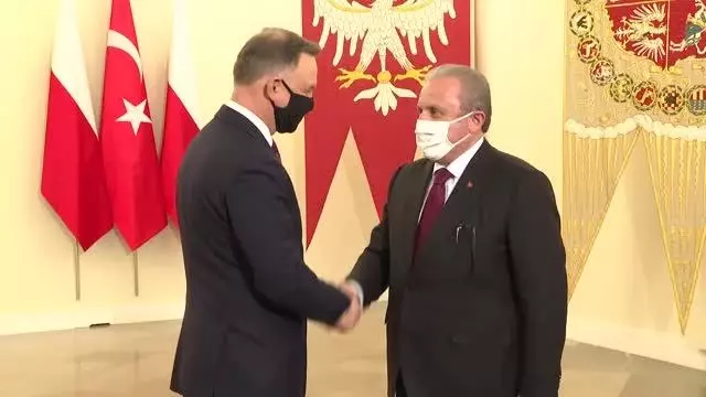 Son dakika: TBMM Başkanı Şentop, Polonya Cumhurbaşkanı Duda tarafından kabul edildi
