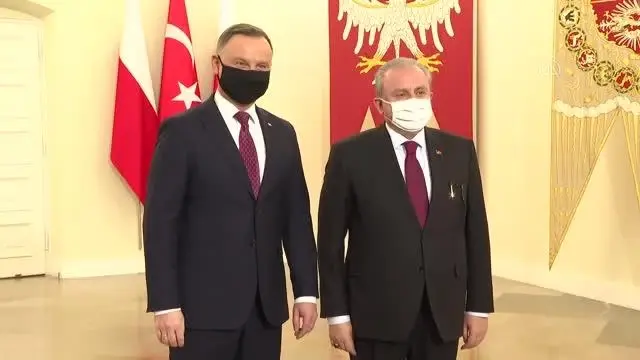 Son dakika: TBMM Başkanı Şentop, Polonya Cumhurbaşkanı Duda tarafından kabul edildi