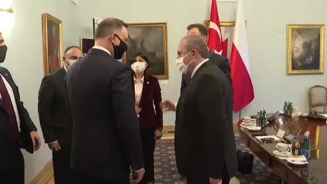 Son dakika: TBMM Başkanı Şentop, Polonya Cumhurbaşkanı Duda tarafından kabul edildi