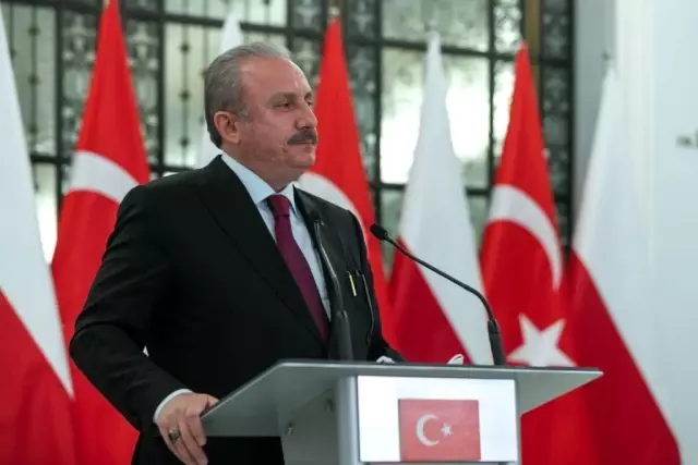 TBMM Başkanı Şentop, Polonyalı mevkidaşıyla basın toplantısı düzenledi