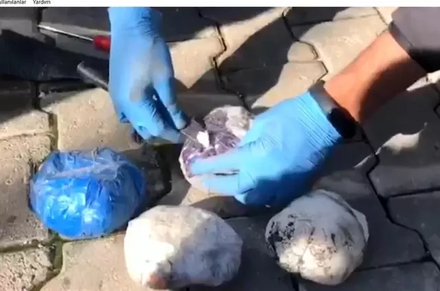 Uyuşturucuyu otomobilin çamurluklarına gizlemişler