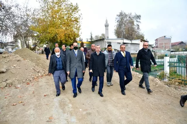 Yeşilyurt güreş sahası inşaatı hızla ilerliyor