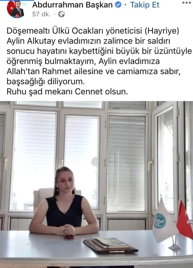 Antalya'daki kadın cinayeti ülkü ocaklarını yasa boğdu