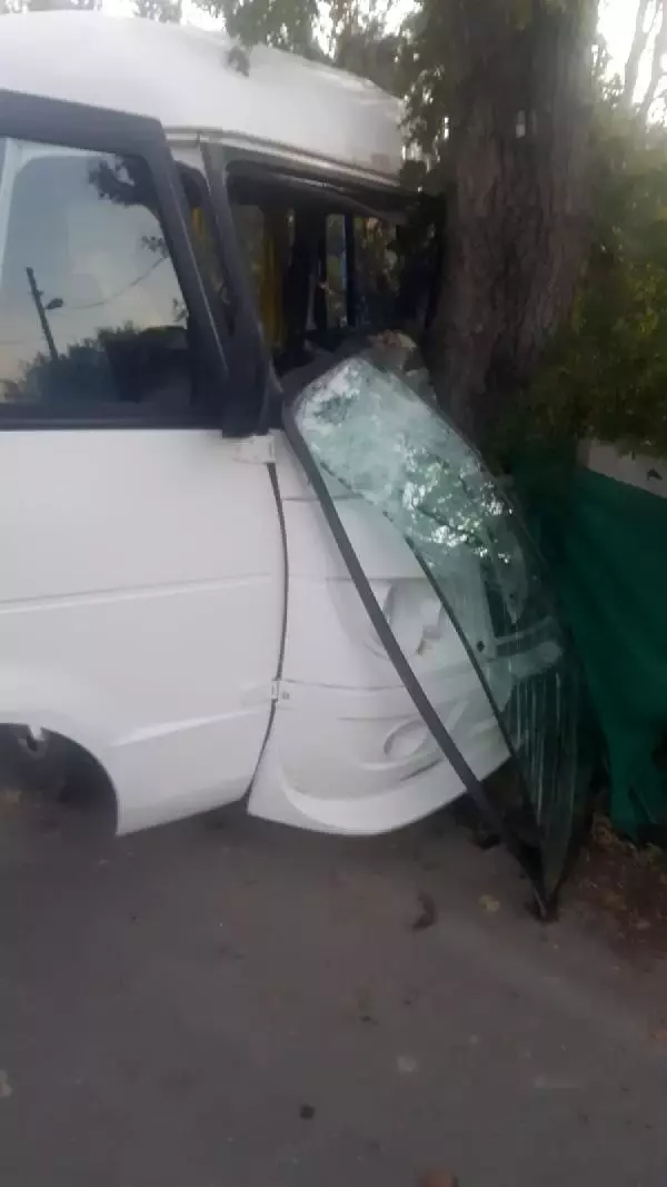 Antalya'da okul servisi, ağaca çarptı: 7'si öğrenci 8 yaralı