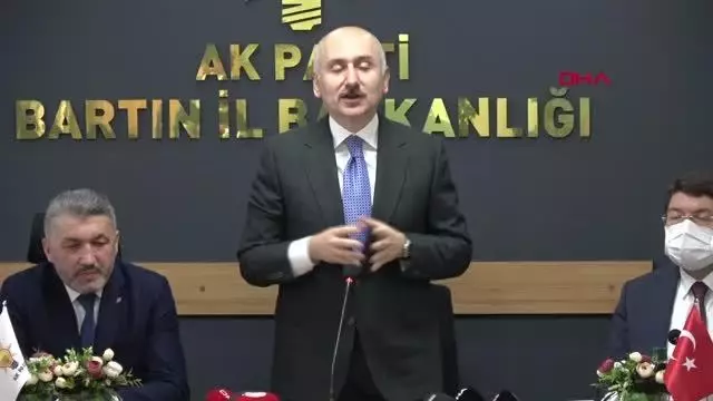 BAKAN KARAİSMAİLOĞLU, BARTIN'DA 69 GÜNDE TAMAMLANAN KÖPRÜNÜN AÇILIŞINI YAPTI