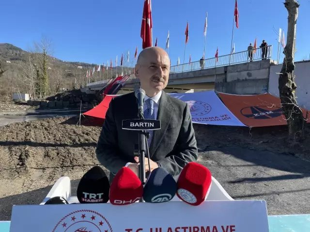 Son dakika haber! Bakan Karaismailoğlu, Bartın'da yeniden inşa edilen Kumluca-2 Köprüsü'nün açılışında konuştu