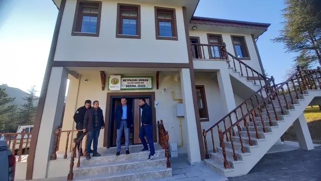 Beypazarı Orman İşletme Müdürü Pekal, yeni sosyal tesiste inceleme yaptı