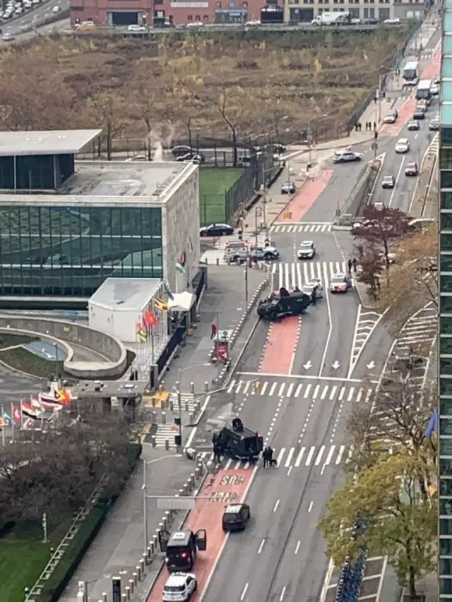 BM Genel Merkezi, bina dışındaki silahlı bir şüpheli yüzünden kapatıldı