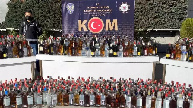 İstanbul'da yılbaşı öncesi 10 ton sahte alkol ele geçirildi