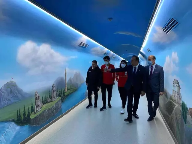 Milletvekili Ceylan, Olimpiyat şampiyonlarını TBMM'de ağırladı