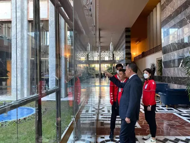 Milletvekili Ceylan, Olimpiyat şampiyonlarını TBMM'de ağırladı