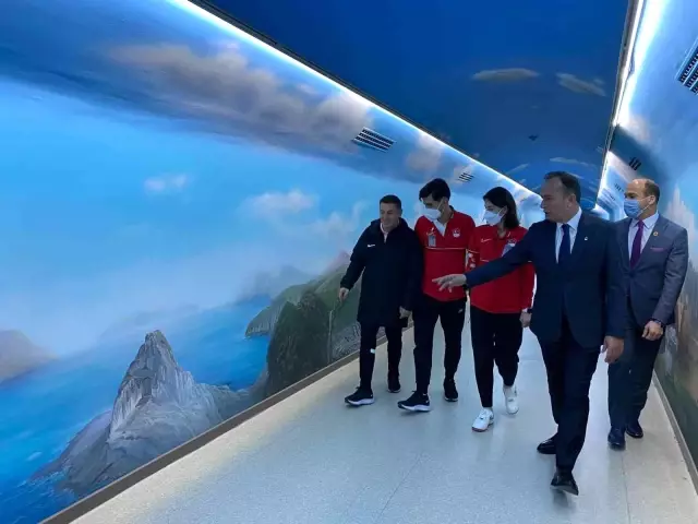 Milletvekili Ceylan, Olimpiyat şampiyonlarını TBMM'de ağırladı