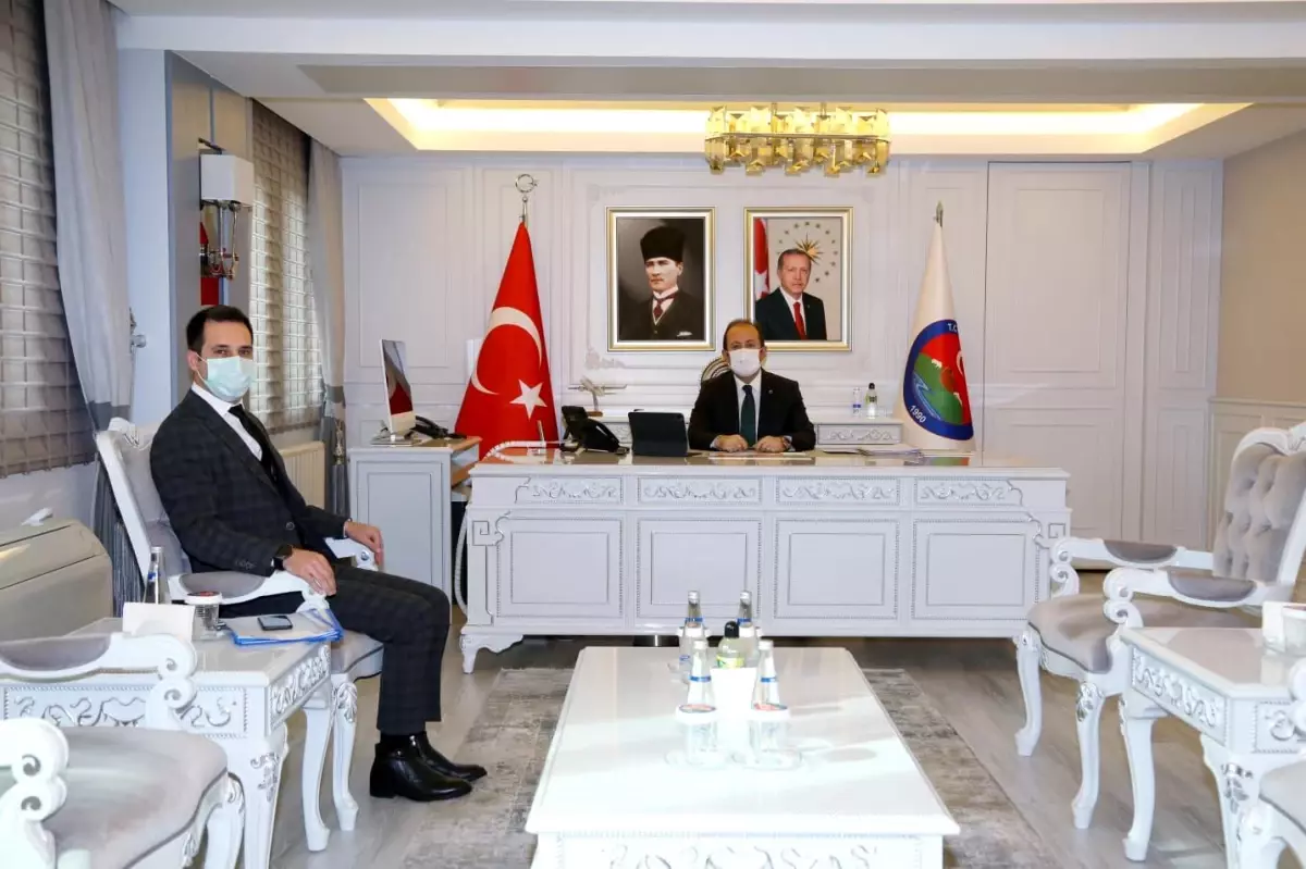 VALİ ALİ HAMZA PEHLİVAN, ULUDERE KAYMAKAMI MEHMET RIDVAN DOĞAN İLE GÖRÜŞTÜ