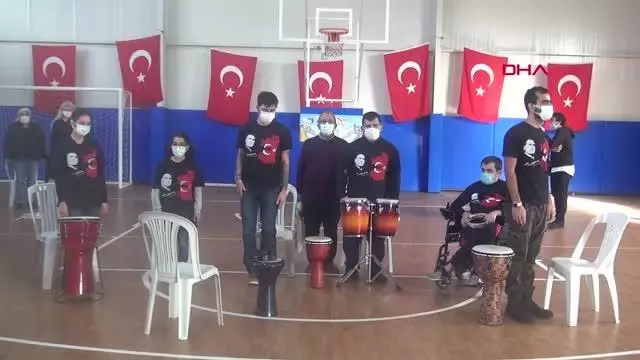 BODRUM'DA ENGELLİ BİREYLERDEN SANAT ŞÖLENİ