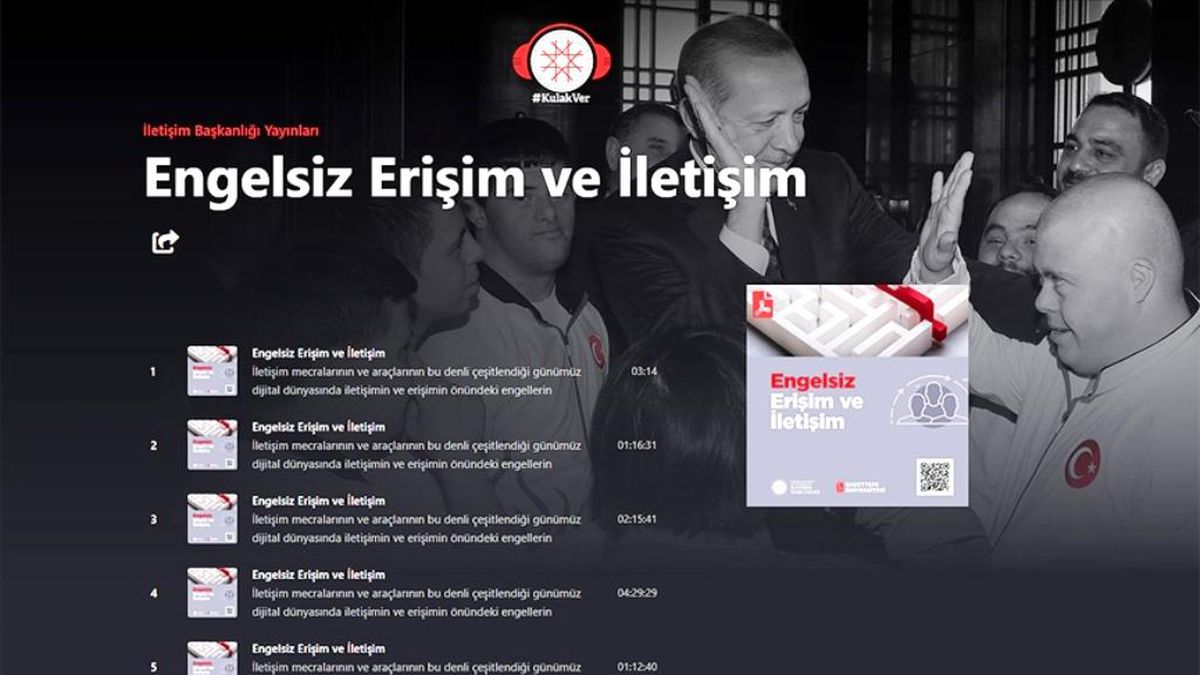 Cumhurbaşkanlığı İletişim Başkanlığının 'Engelsiz CİMER' ve 'Kulak Ver' projeleri erişime açıldı