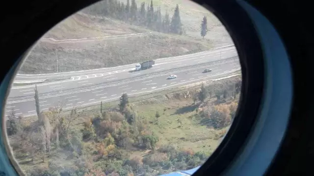 En önemli ulaşım ağı güzergahına havadan denetim