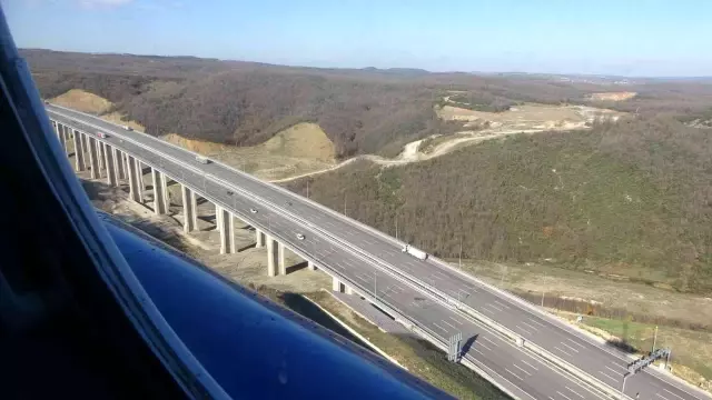 En önemli ulaşım ağı güzergahına havadan denetim