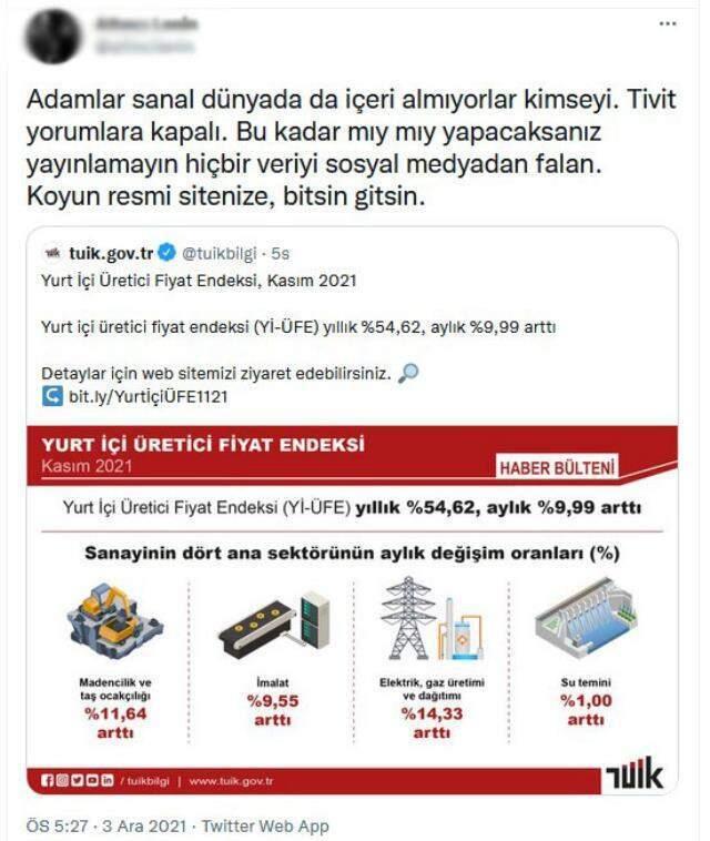 Kılıçdaroğlu'nu içeri almayan TÜİK, Twitter hesabını yorumlara kapattı