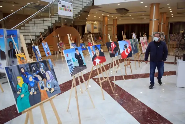 Son dakika! Teröre Karşı Renklerle Birleşmek Projesi resim sergisi açıldı
