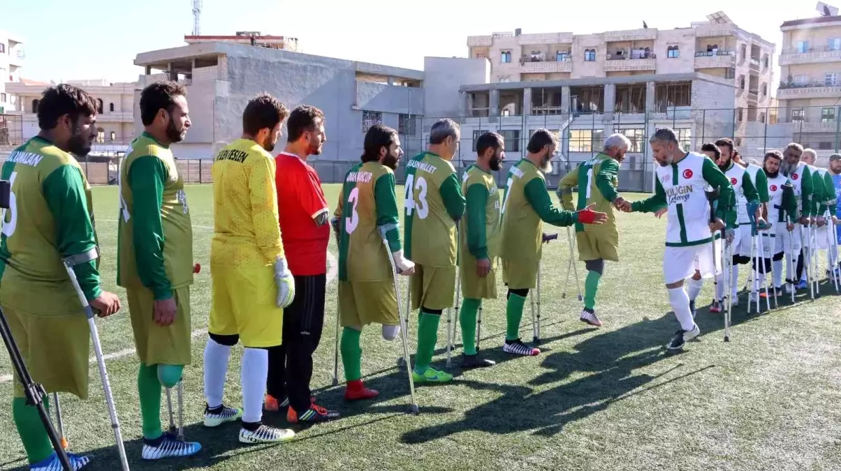 Afrin'de ampute futbol maçı düzenlendi