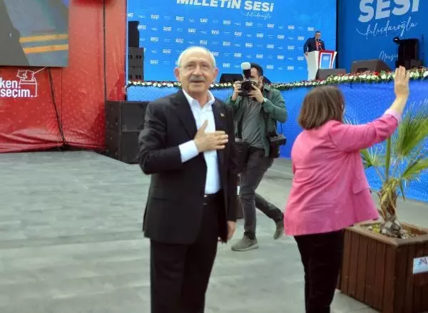 CHP Genel Başkanı Kemal Kılıçdaroğlu, partisinin 'Milletin Sesi' mitingleri kapsamında Mersin Mitingine katıldı