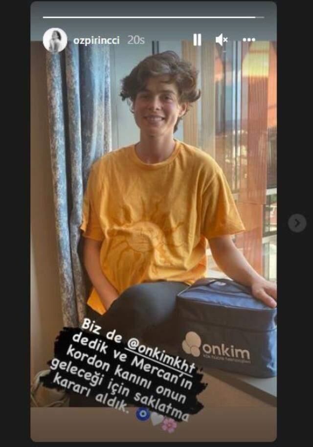 Özge Özpirinççi'den doğum sonrası ilk paylaşım: Mercan bebeğin kordon kanını sakladık! Özge Özpirinççi'den doğum sonrası ilk paylaşım: Mercan bebeğin kordon kanını sakladık!