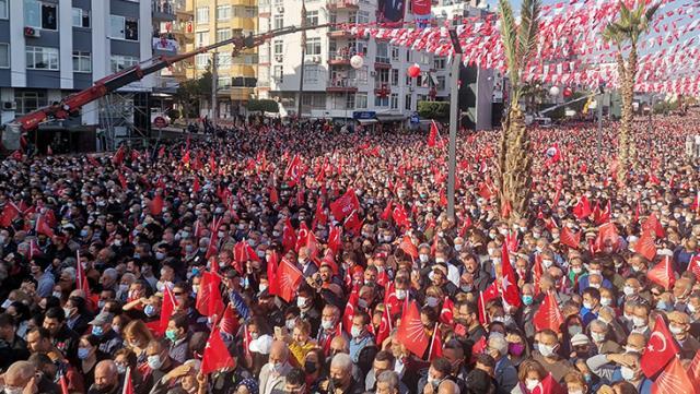 Son Dakika: Mersin Valiliği, CHP'nin Mersin'deki mitingine 21 bin 500 kişinin katıldığını açıkladı