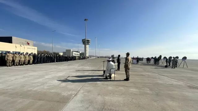 Tunceli'de şehit düşen Jandarma Astsubay Üstçavuş Celil Mutlu için tören yapıldı (2)