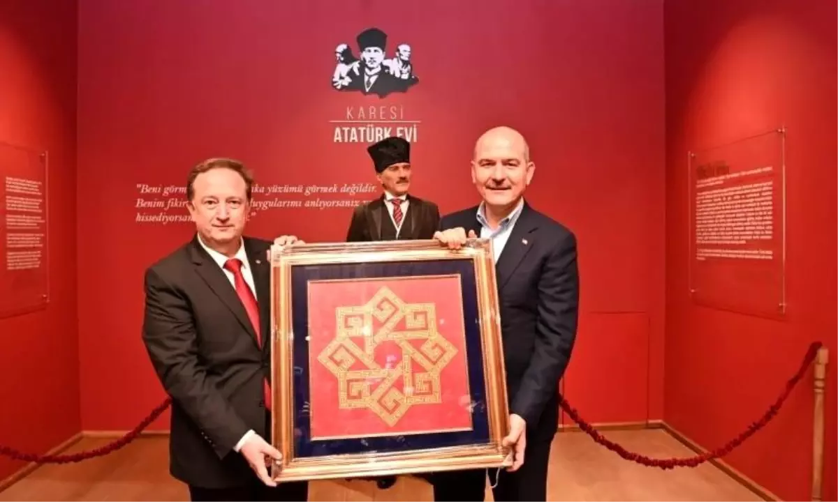 İÇİŞLERİ BAKANI SOYLU KARESİ ATATÜRK EVİ'NDE