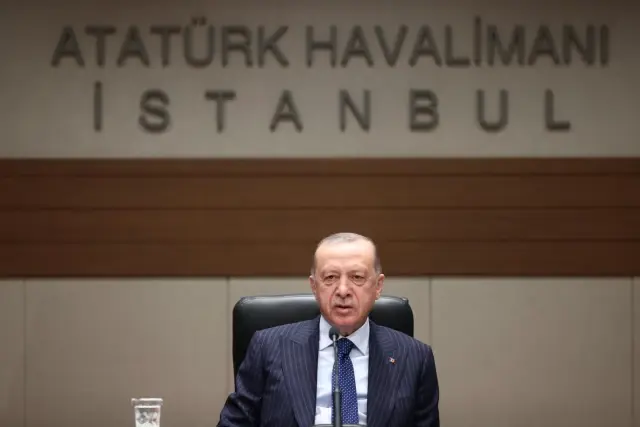 Cumhurbaşkanı Erdoğan, Katar'a hareketinden önce açıklamada bulundu: (1)