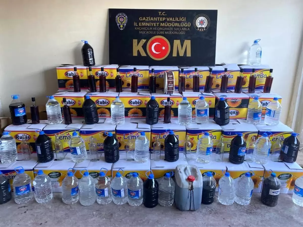 Son dakika haber... Gaziantep'te kaçak alkol üreticilerine operasyon: 1 gözaltı