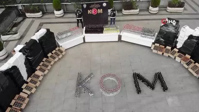 İstanbul'da yılbaşı öncesinde 7 bin 716 şişe sahte içki ele geçirildi