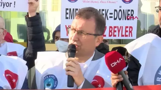 KAYSERİ'DE TÜRK SAĞLIK-SEN ÜYELERİNDEN İŞ BIRAKMA EYLEMİ