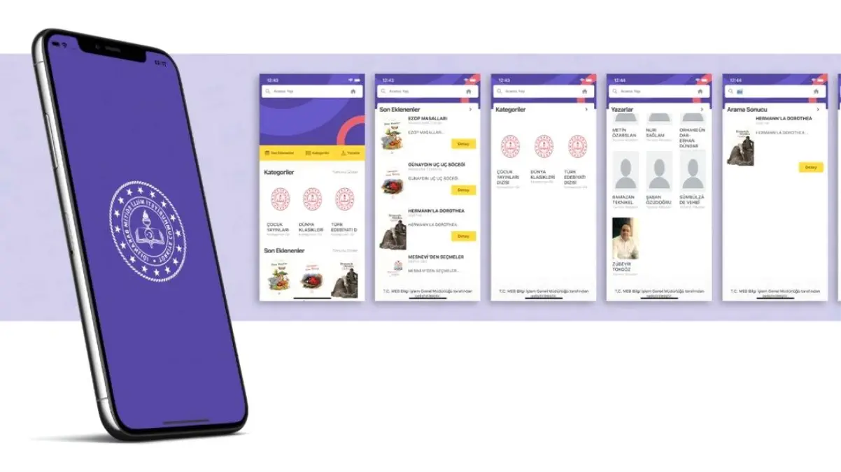 'MEB KÜLTÜR YAYINLARI' MOBİL UYGULAMADA