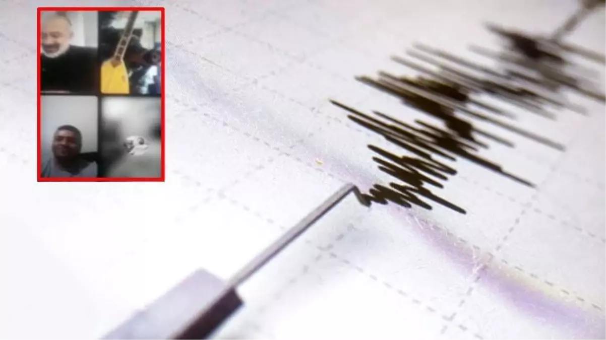 Türkiye'yi korkutan depreme canlı yayında böyle yakalandılar