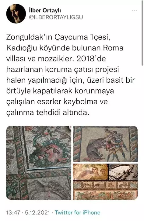 Köylü, evinin bahçesinde tesadüfen paha biçilemez eser buldu, yardımına İlber Ortaylı koştu