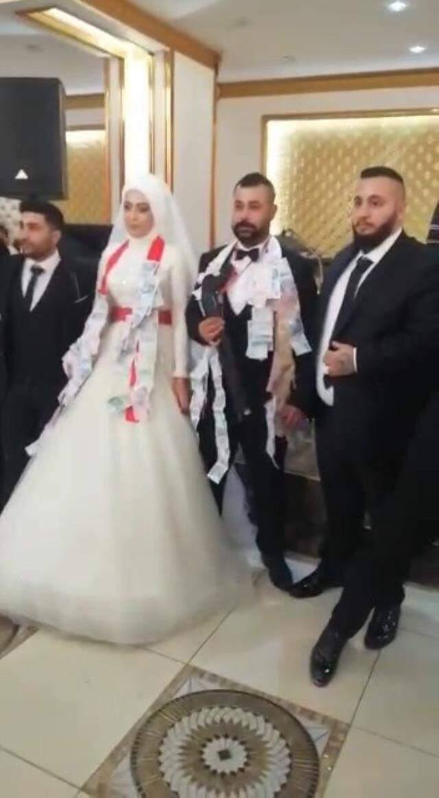 Damada 'pompalı tüfek' takan iki şüpheli ve düğün salonu cezadan kaçamadı