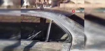 Gümüşhane'de kaza yapan LPG'li otomobil alev aldı
