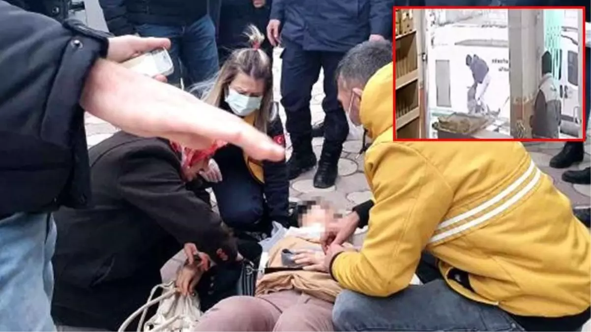 Bıçaklanan kadını ölümden jandarma kurtardı! O anlar saniye saniye kamerada