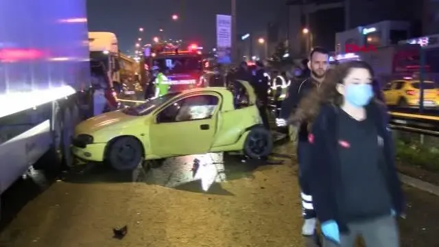 Pendik D-100 Karayolu'nda kaza: 1 ölü, 3 yaralı