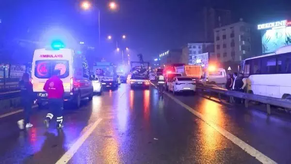Pendik D-100 Karayolu'nda kaza: 1 ölü, 3 yaralı