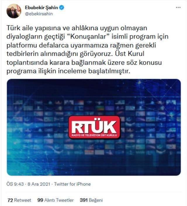 RTÜK, Hasan Can Kaya'nın Konuşanlar programı için harekete geçti