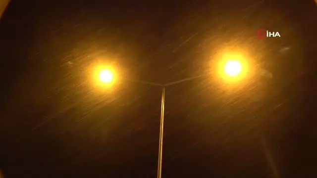 Yüksekova'da lapa lapa kar yağışı