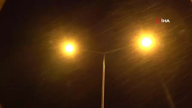 Yüksekova'da lapa lapa kar yağışı