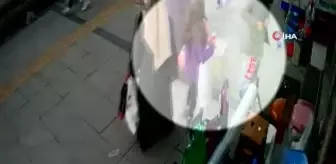 İki kadının küçük kıza hırsızlık yaptırdığı görüntüler kamerada
