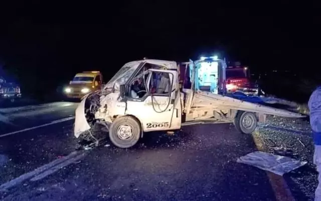 Kazada yola savrulan onlarca tavuk telef oldu